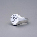 Dalmatian Japser Signet Ring