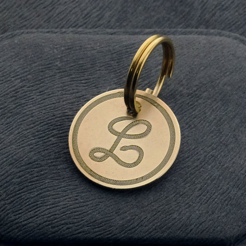 イニシャル迷子札 - スネーク | Initial Pet Tag - Snake