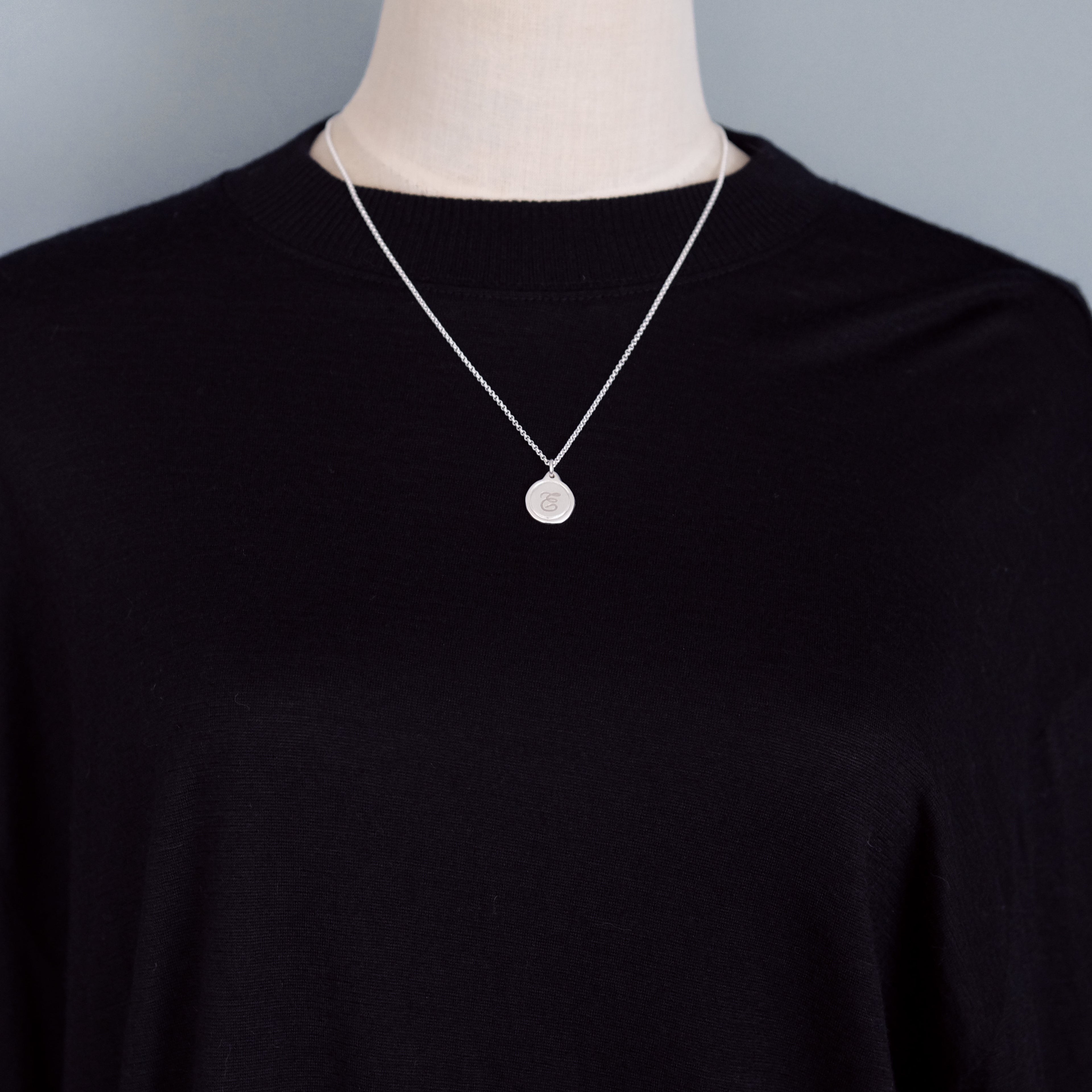 ワックス シール イニシャル ネックレス