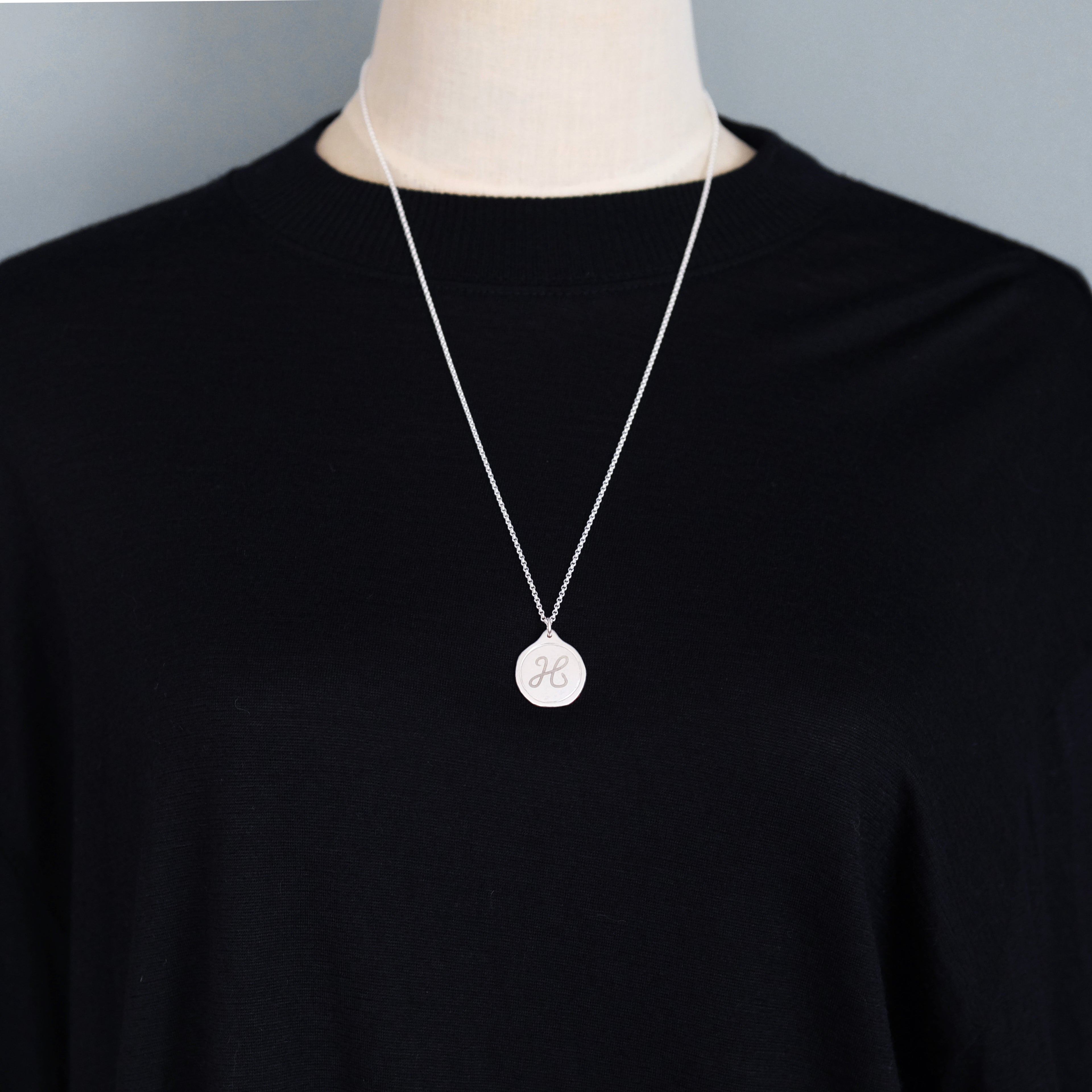 ワックス シール イニシャル ネックレス