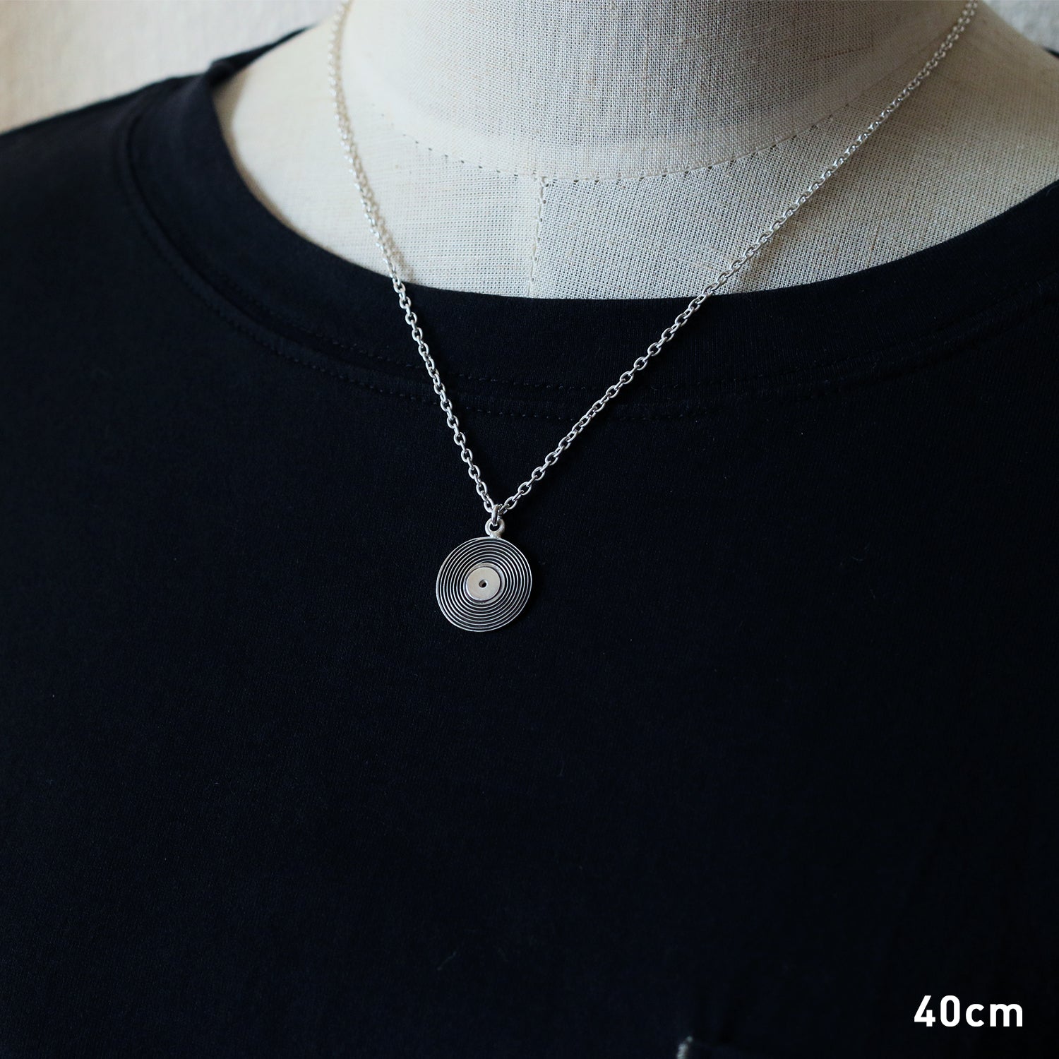 Vinyl Record Necklace L