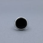 Black Onyx Cabochon Signet Ring