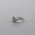 Slim Oval Signet Ring