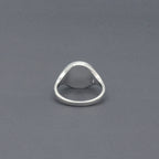 Slim Black Onyx Signet Ring