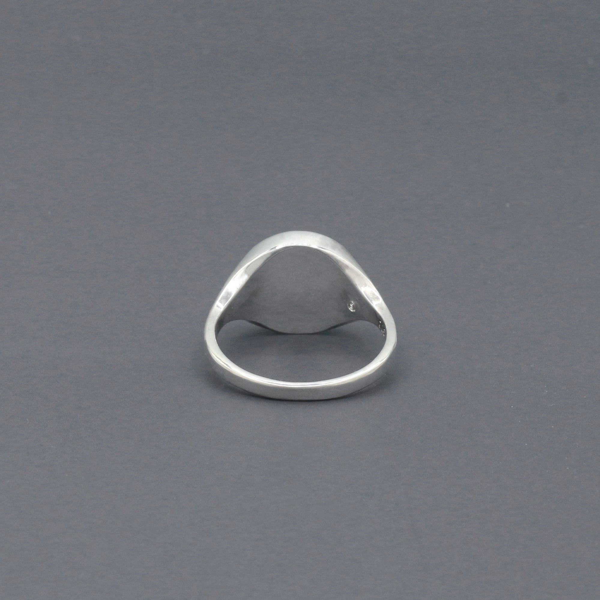 Slim Black Onyx Signet Ring