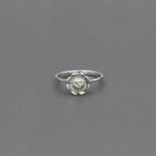 Skull And Flower Ring