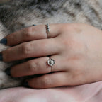 Skull And Flower Ring