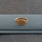 Cloud Ring #11 - Matte Finish / Garnet / 18K Plating