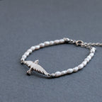 Swallow And Baroque Pearl Bracelet